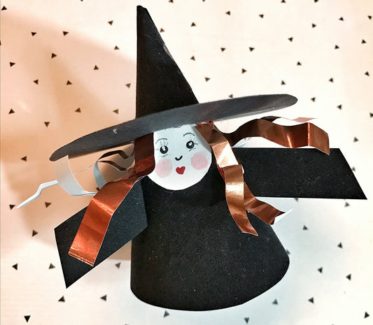 Halloween Paper Cone Witch Craft