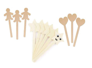 Wood Die Cut Craft Sticks