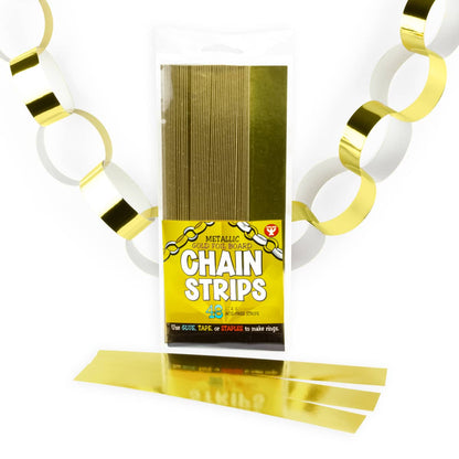 Metallic Gold Foil Board Chain Strips