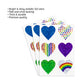 Holographic Heart Stickers