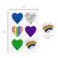 Holographic Heart Stickers