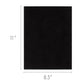 Self-Adhesive Velour Paper - 5 Sheets 8.5" x 11" - Black