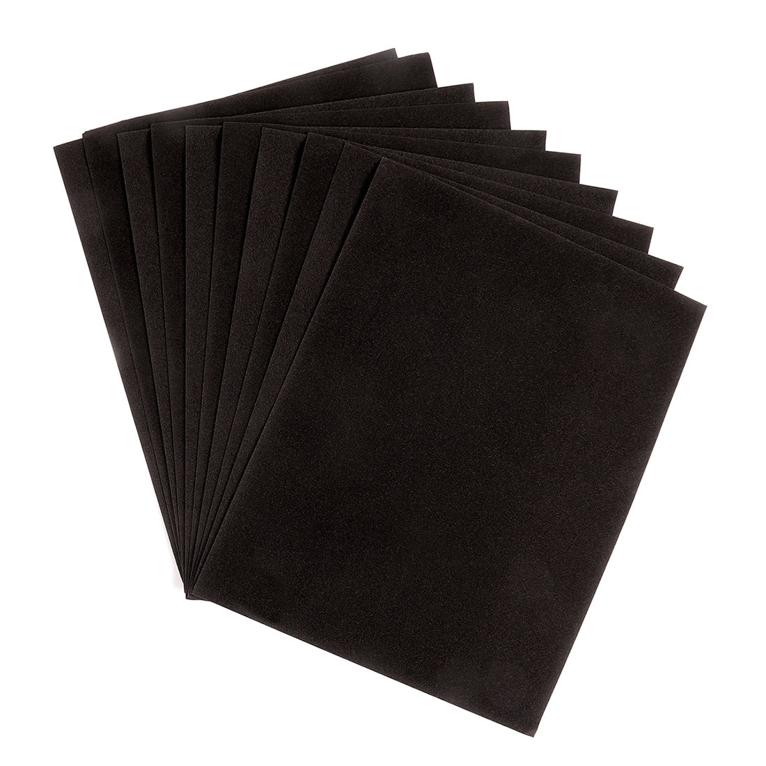 Self-Adhesive Velour Paper - 5 Sheets 8.5" x 11" - Black