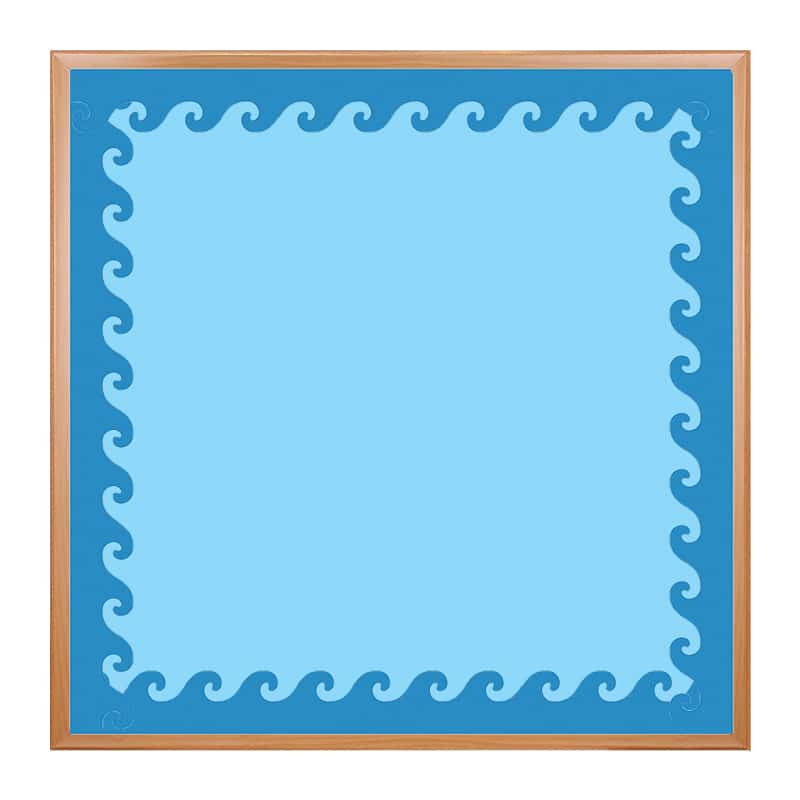 Blue Waves Border