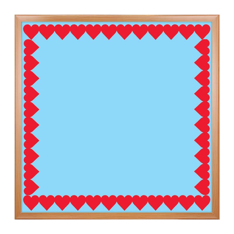 Red Hearts Classroom Border