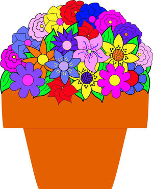 Flower Pot Accents, 7-Inch, 30 Pcs.