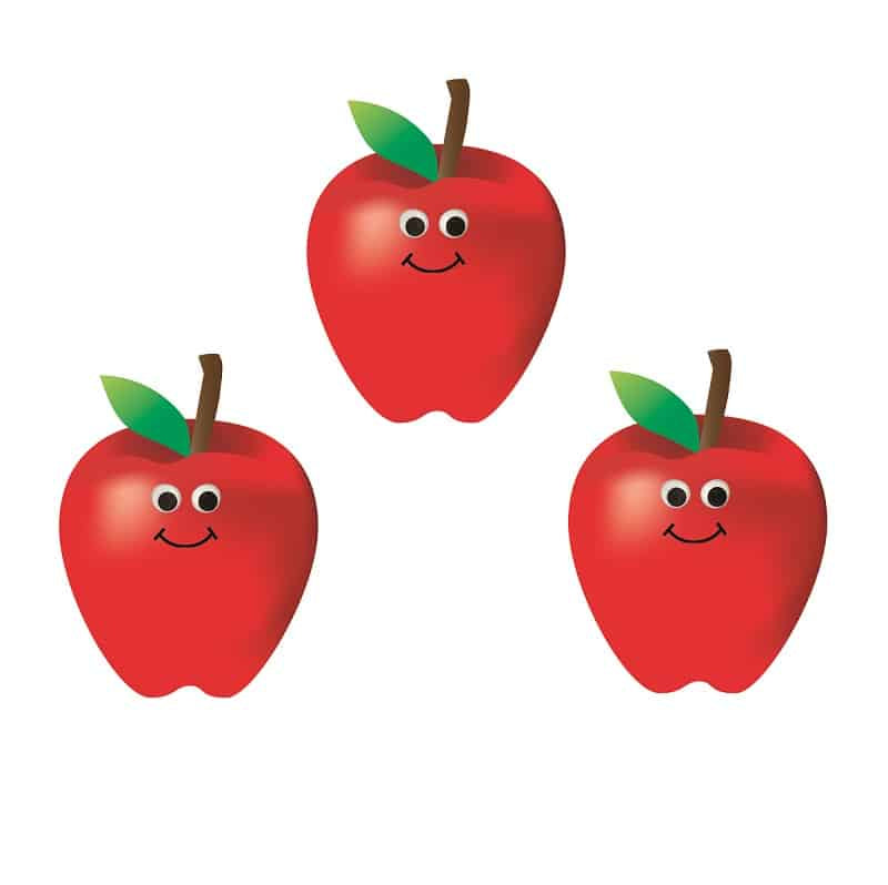 Happy Apples Accents, 7-Inch, 30 Pcs.