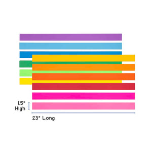 Bright Sentence Strips - Thin, 1.5 x 23" - Cardstock