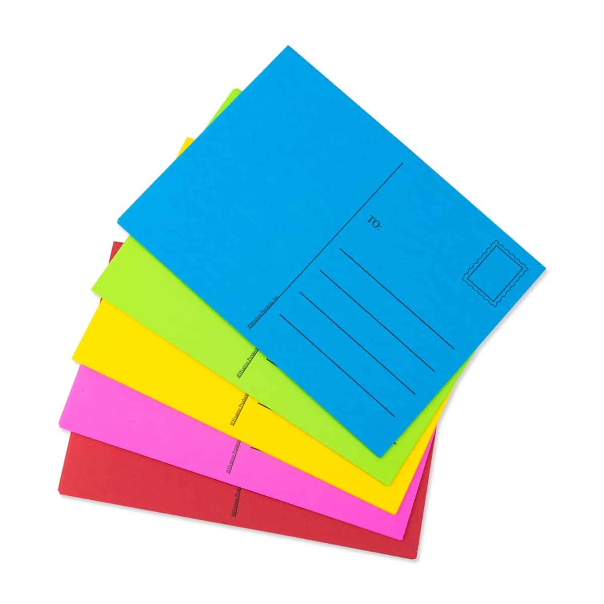 Make & Mail - Colorful Blank Postcards - 4x5.5-Inch