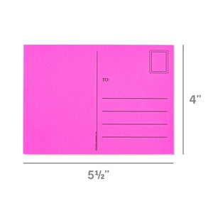 Make & Mail - Colorful Blank Postcards - 4x5.5-Inch