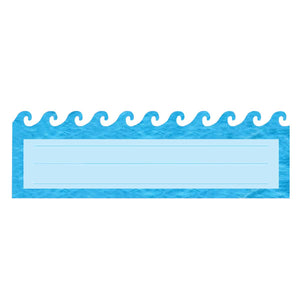 Ocean Waves Die-Cut Nameplates (30 ct.)