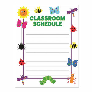 Bugs Classroom Schedule Poster