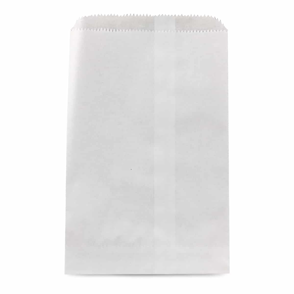 Pinch-Bottom Bags, White