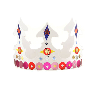 White Paper Crowns - 24 Pcs