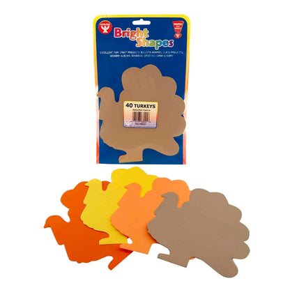 Bright Shapes - 5.5" Turkey Asst. Colors