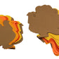 Bright Shapes - 5.5" Turkey Asst. Colors