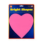 Bright Shapes - 6" Heart - Red, White, and Pink