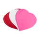 Bright Shapes - 6" Heart - Red, White, and Pink