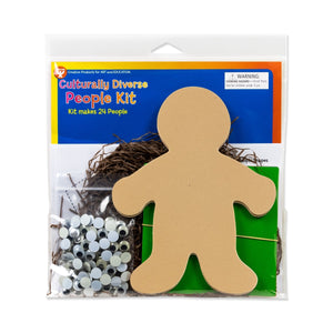 People Shape Decorating Kit, 7-Inch Cut-Outs, Makes 24