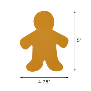 Gingerbread Men Cut-Outs, 5-Inch, 24 Pieces