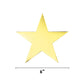 Gold Mirror Star Cut-Outs, 6-Inch, 10 Pack