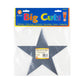 Metallic Silver Star Cut-Outs, 10-Inch, 6-Pack