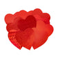 Red Holographic Heart Cut-Outs, 6-Inch, 10 Pcs.