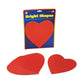 Red Mirror Heart Cut-Outs, 6-Inch, 10 Pcs.