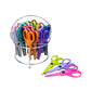 24 Decorative Scissors with Metal Rack