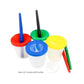 Non-Spill Paint Cups with Inner Safety Lid, 10 Pcs