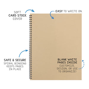 Blank Spiral Notebooks