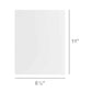 Semi-Gloss White Cardstock - 8.5 x 11-Inch