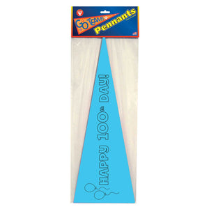 Happy 100th Day Paper Pennants