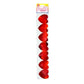 Red Hearts Sticker Strips - Metallic Red - 5 Strips