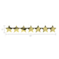 Gold Metallic Star Sticker Strips