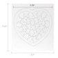 Blank Heart Shape Puzzles with Frames - 8.5" x 9.5" - 8 Puzzles + 8 Envelopes