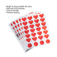 Red Foil Heart Stickers