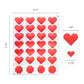 Red Foil Heart Stickers