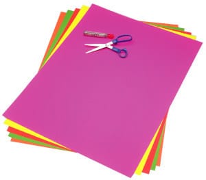 Fluorescent Paper Large Sheets (22x28-Inch)