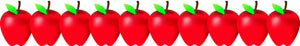 Red Apples Classroom Border