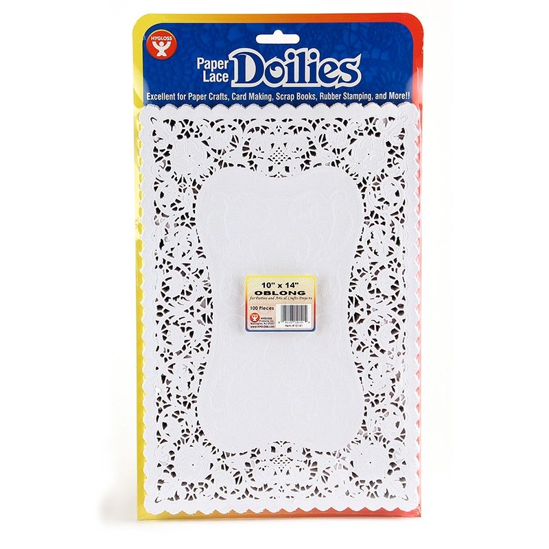 Rectangular White Paper Doilies