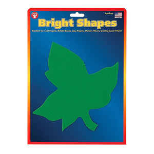 Leaf Shape Cut-Outs, 6-Inch, 40 Pcs