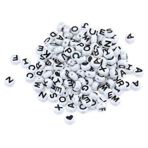 ABC Beads- Black and White