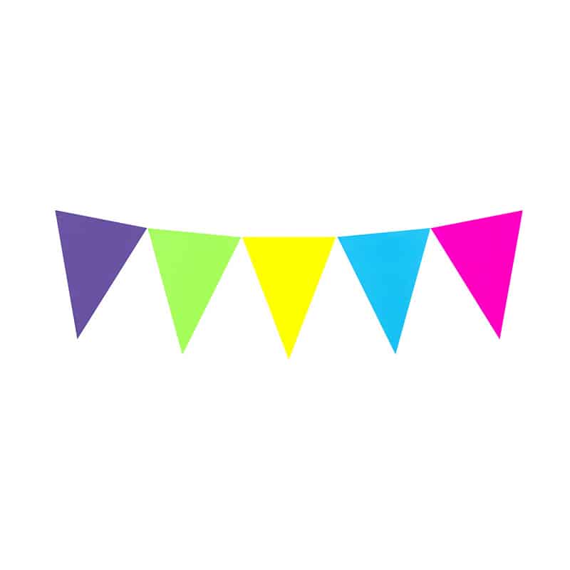 Paper Pennants - Bright Colors