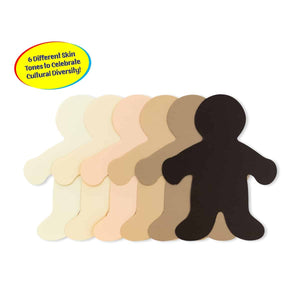 Multicultural People Shape Cut-Outs