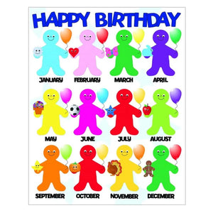 Rainbow People Happy Birthday Poster