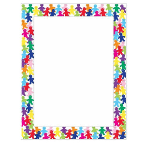 Rainbow People Border Poster