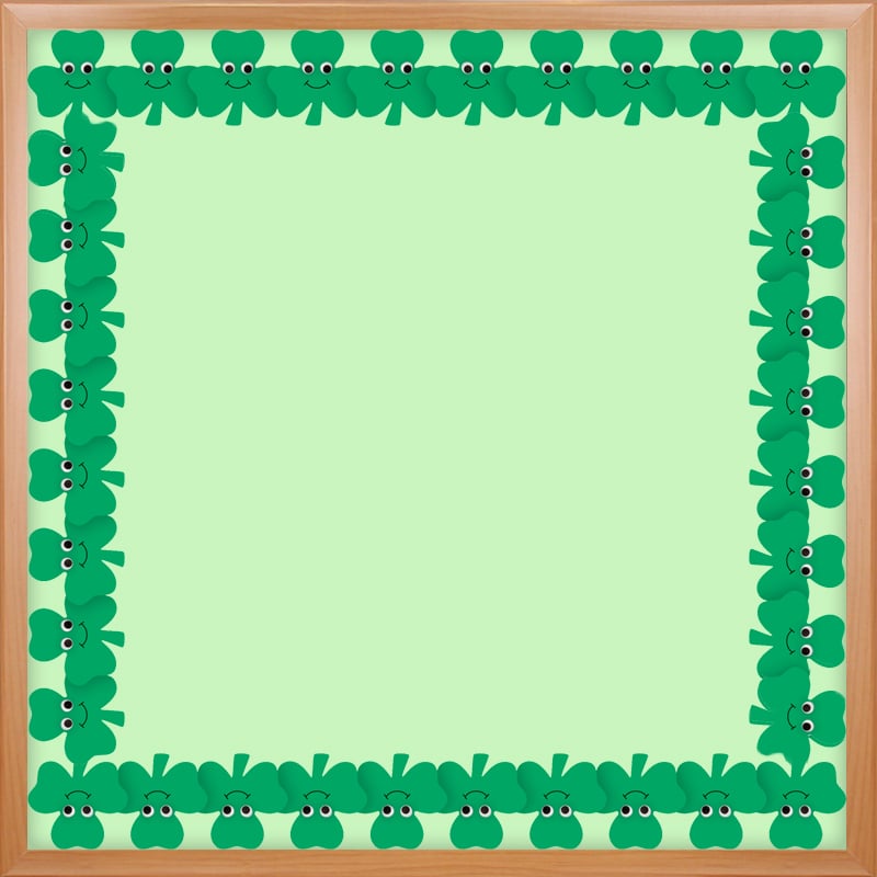 Happy Shamrocks Classroom Border