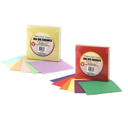 Tissue Paper Squares - 5" - 480 Pcs