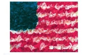 American Flag Tissue Craft